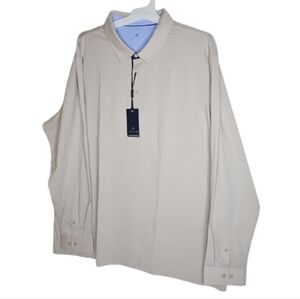 Men's Beige Long Sleeve Shirt